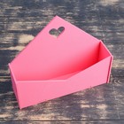 Кашпо деревянное 21×6×18 см Конверт "Доброе Сердце", розовый светлый Дарим Красиво - Фото 2