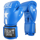 Перчатки боксёрские детские FIGHT EMPIRE, 4 унции, цвет синий - фото 318213046