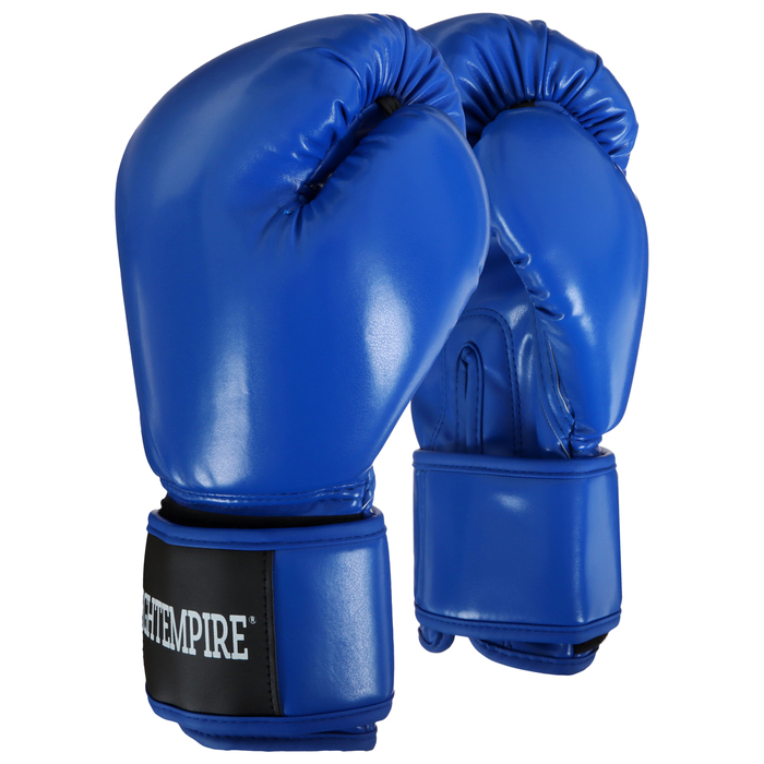 Перчатки боксёрские детские FIGHT EMPIRE, 8 унций, цвет синий - Фото 1