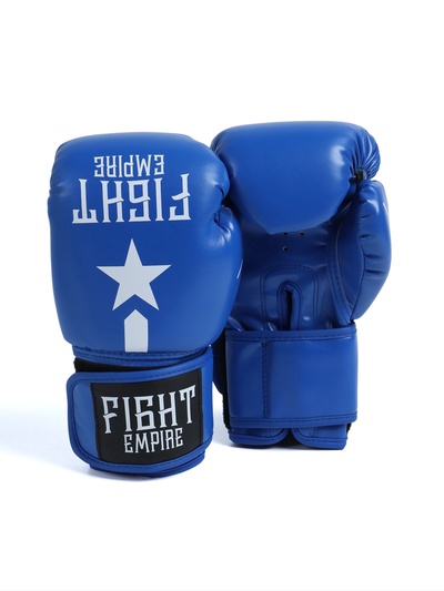 Перчатки боксёрские FIGHT EMPIRE, размер 8 oz, синие