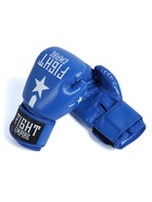 Перчатки боксёрские FIGHT EMPIRE, размер 10 oz, синие - Фото 8