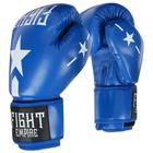 Перчатки боксёрские FIGHT EMPIRE, 12 унций, цвет синий - фото 318213050