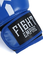 Перчатки боксёрские FIGHT EMPIRE, размер 12 oz, синие - Фото 12