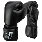 Перчатки боксёрские детские FIGHT EMPIRE, 4 унции, цвет чёрный - фото 318213052