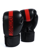 Перчатки боксёрские детские FIGHT EMPIRE, размер 6 oz, чёрно-красные - Фото 6