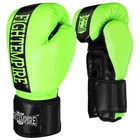 Перчатки боксёрские FIGHT EMPIRE, салатовые, размер 10 oz - фото 9469626