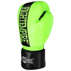 Перчатки боксёрские FIGHT EMPIRE, размер 12 oz, салатовые - Фото 2