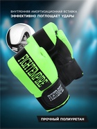 Перчатки боксёрские FIGHT EMPIRE, размер 14 oz, салатовые - Фото 3