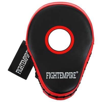 Лапа боксёрская FIGHT EMPIRE, 1 шт., чёрная, красная