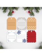 Шильдики на подарки «Новогоднее настроение», 16?24 см, набор 6 шт. (комплект 10 шт) - фото 45672466