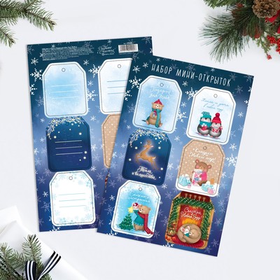 Набор из 6 шильдиков на подарки «Подарок для тебя», 16 × 24 см, 6 шт