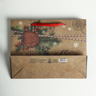 Пакет крафтовый горизонтальный «Поздравляю!», MS 23 × 18 × 8 см - Фото 4