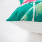 Наволочка декоративная «Этель» Flamingo 40х40 см, 100% п/э, велюр - Фото 3