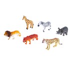 Набор животных «Африка», 6 фигурок - фото 108390430