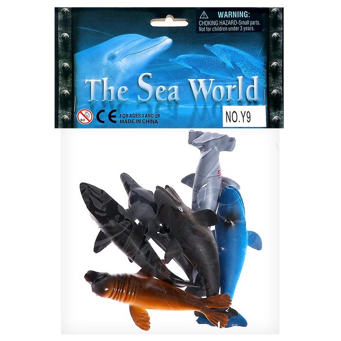 Набор морских животных «Подводный мир», 6 фигурок - фото 1905569337