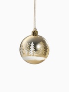 Ёлочные игрушки «Снежные ёлки», шары новогодние, набор 8 шт., d=6 см, золотистый - Фото 5