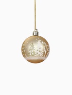 Ёлочные игрушки «Снежные ёлки», шары новогодние, набор 8 шт., d=6 см, золотистый - Фото 6