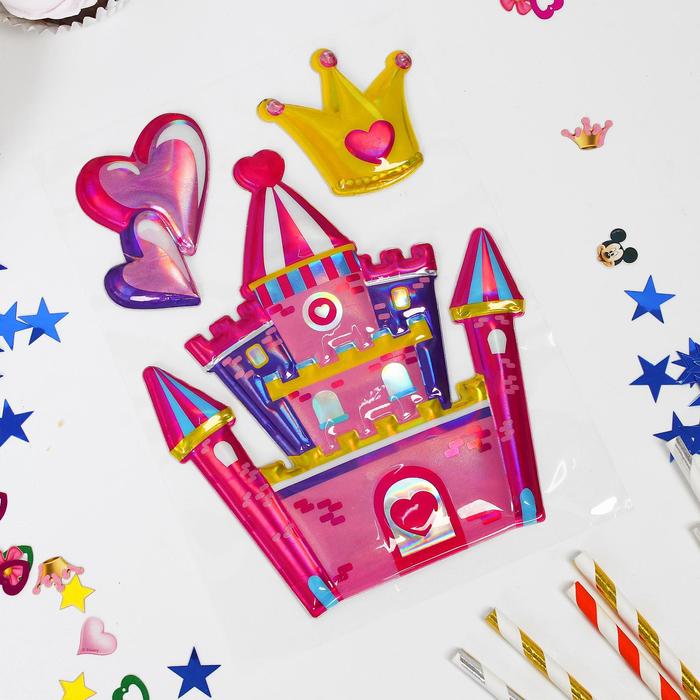 Наклейки на воздушные шары «Замок» - Фото 1