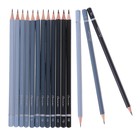 Набор карандашей чернографитных ЗХК «Сонет», 12 штук, разной твёрдости, шестигранные, деревянные - Фото 2