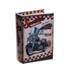 Шкатулка-книга «Быстрый мотор», дерево, кожзам, 16×11×4.5 см - фото 57929649