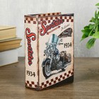 Шкатулка-книга «Быстрый мотор», дерево, кожзам, 16×11×4.5 см - фото 57929647
