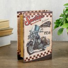 Шкатулка-книга «Быстрый мотор», дерево, кожзам, 16×11×4.5 см - фото 57929648