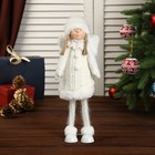 Кукла интерьерная "Ангелочек Марфуша в белом платье с помпонами" 46х10х13 см - Фото 1