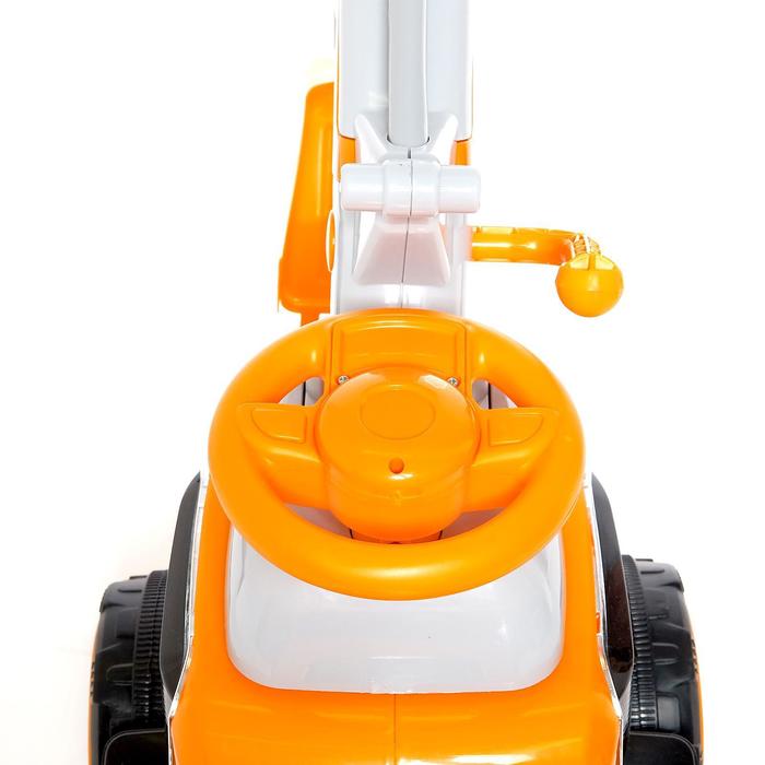 Электромобиль «Экскаватор», ручной привод ковша, световые и звуковые эффекты, цвет оранжевый - фото 1907018697