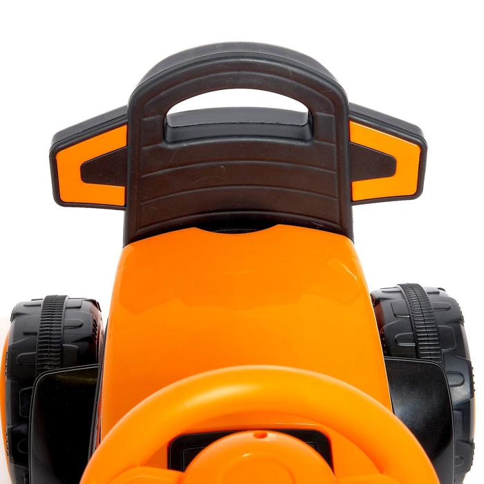 Электромобиль «Экскаватор», ручной привод ковша, световые и звуковые эффекты, цвет оранжевый - фото 1907018698