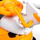 Электромобиль «Экскаватор», ручной привод ковша, световые и звуковые эффекты, цвет оранжевый - фото 3837285