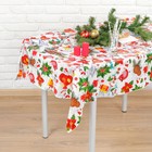 Скатерть новогодняя одноразовая, размер 108х180 см - Фото 2