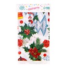 Скатерть новогодняя одноразовая, размер 108х180 см - Фото 3