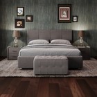 Кровать «Пантеон» без ПМ, 160×200 см, рогожка, цвет лунная пастель - Фото 2