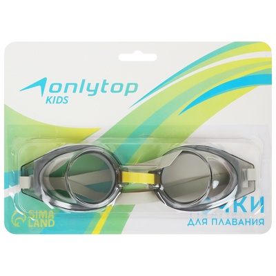 Очки для плавания детские ONLYTOP, МИКС