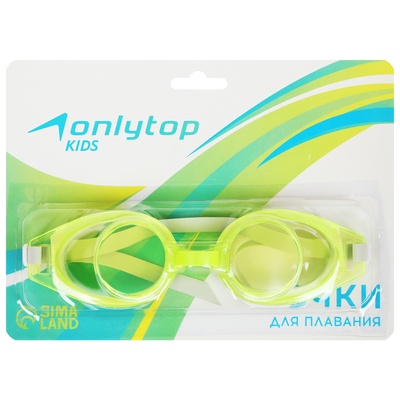 Очки для плавания детские ONLYTOP, МИКС