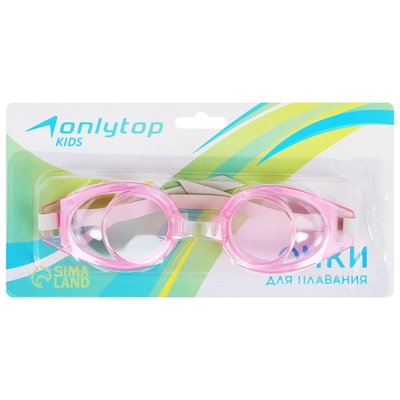 Очки для плавания детские ONLYTOP, МИКС