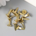 Брадсы для творчества металл "Золотые" набор 15 шт 1,5 см 15,5х8,8х2 см - фото 8476337