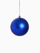 Ёлочные игрушки «Снежный вальс», шары новогодние, d=10 см, набор 4 шт., синий/белый - Фото 5