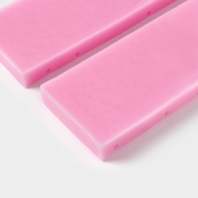 Молд для заливки шоколада «Цифры 2026 с узором», 2 шт., силикон, 16.6×10.5 см, розовый