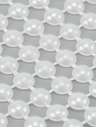 Лента с имитацией жемчуга, 4 см, 9±1 м, белая - Фото 4