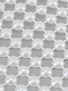 Лента с имитацией жемчуга, 6 см, 9±1 м, белая - Фото 2