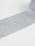 Лента с имитацией выпуклых страз, 11.5 см, 9±1 м, цвет серебряный - Фото 3