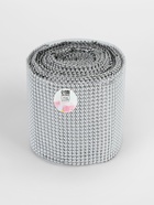 Лента с имитацией выпуклых страз, 11.5 см, 9±1 м, цвет серебряный 4317008