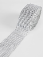 Лента с имитацией выпуклых страз, 5.75 см, 9±1 м, цвет серебряный - Фото 2