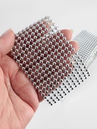 Лента с имитацией выпуклых страз, 5.75 см, 9±1 м, цвет серебряный 4317010