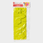 Форма для леденцов новогодняя Доляна «Новогодний подарок», силикон, 24×9.5 см, 6 ячеек, оливковая - Фото 6