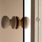Дверь для бани «Банька», размер коробки 190 × 70 см, правая, 6 мм, круглая ручка - Фото 4
