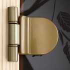 Дверь стеклянная «Мишки», размер коробки 190 × 70 см, 6 мм, правая, круглая ручка, бронза - Фото 3