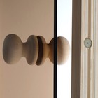 Дверь стеклянная «Мишки», размер коробки 190 × 70 см, 6 мм, правая, круглая ручка, бронза - Фото 4