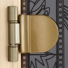 Дверь для бани «Берёзка», размер коробки 190 × 70 см, 6 мм, правая, круглая ручка, бронза - Фото 2